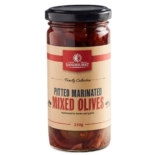 Pitted Marinated Mixed Olives