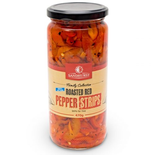Roasted Red Pepper Strips 470g