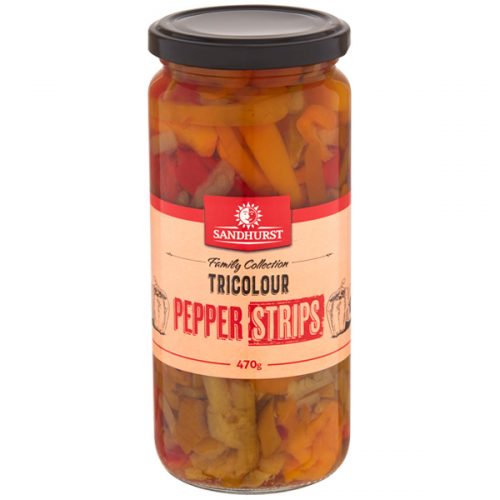 Tricolour Pepper Strips 470g